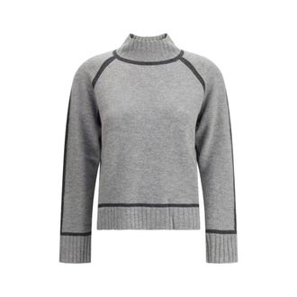 Max Mara Dames, Truien, Grijs, Maat: L Wol