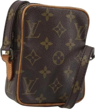 Louis Vuitton Pre-owned Monogram Canvas Schoudertas - Dames - Vintage Schoudertas - Bruin - ONE Size - Leer - Vintage
