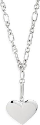 Nordstrom Heart Y-Necklace in Silver at Nordstrom