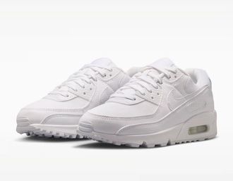 Nike Air Max 90 DH8010-100 Sneakers Womens White Lifestyle Shoes SHOP805