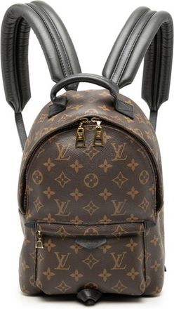 Louis Vuitton Monogram Black Brown Pvc Leather Backpack (Pre-Owned)