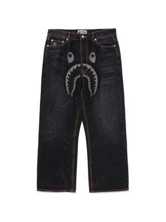 A Bathing Ape Shark Relaxed Fit Denim Pants m