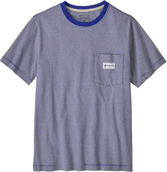 Patagonia MW Hut Tripper Label Pocket Tee T-Shirt f&uuml;r Herren | grau