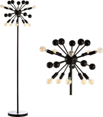 Jonathan Y Designs Orbit 10-Light 63 Modern Sputnik Metal LED Floor Lamp, Black at Nordstrom