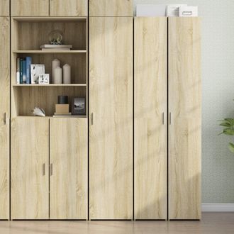 Berkfield Home Highboard Sonoma Oak 40x42.5x185 cm Engineered Wood in Brown