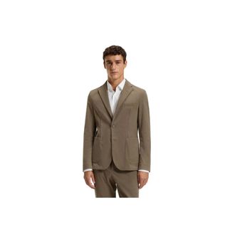 HUGO BOSS Hugo, Blazers, male, Brown, Size: M Blazer