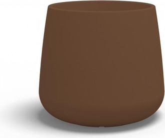 Monacis Jarr&oacute;n De Dise&ntilde;o Moderno De &Oslash;53 Cm Y &Oslash;55 Cm De Altura, Fabricado En Pol&iacute;mero Bronce Resistente Para Interiores Y Exteriores. Hecho En Italia. Monacis