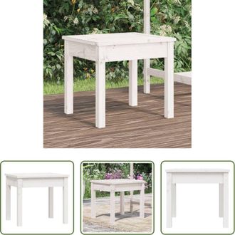 vidaXL vidaXL Panca in legno - Panca da Giardino Bianca 50x44x45 cm Legno Massello di Pino