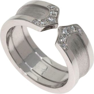 Cartier C2 White White Gold (18K) Band Ring (Pre-Owned)