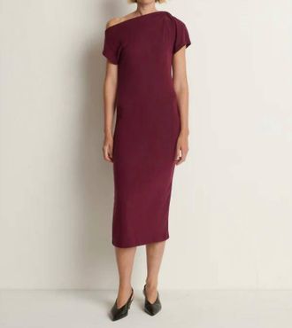 Nation Ltd Hallie Midi Dress In Port