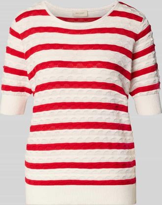 Freequent Strickshirt mit Rundhalsausschnitt Modell Dodo in Offwhite, Gr&ouml;&szlig;e XXL