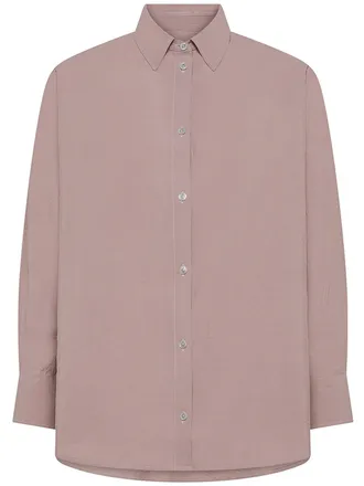 Cruna Dusty Rose Button-Down Pointed Collar Shirt