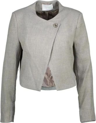 Am&eacute;lie & Am&eacute;lie Jassen, Dames, Grijs, S, Crotone Blazer