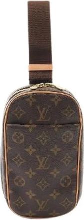 Louis Vuitton Pre-owned Cross Body Bags, male, Brown, Size: ONE SIZE Pre-owned Pochette Gange Monogram Shoulder Bag