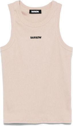 Barrow logo-tape tank top - unisex - Elastane/Cotton - S - Neutrals