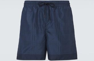 Gucci Interlocking G poplin swim trunks