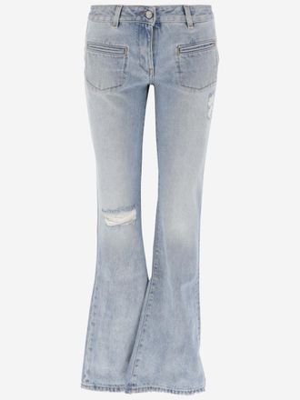 Palm Angels Light Blue Flared Jeans