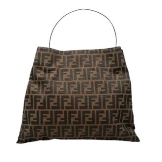 Fendi Pre-owned Shoulder Bags, female, Brown, Size: ONE SIZE Pre-owned Canvas Tote