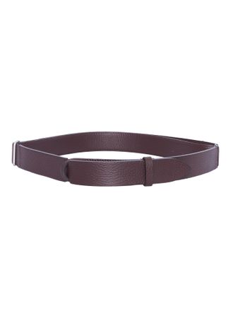 Orciani Nobuckle Micron Textured Calf Leather Belt