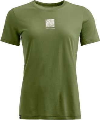 Ortovox 120 Cool Tec Abstract T-Shirt Merinoshirt f&uuml;r Damen | oliv