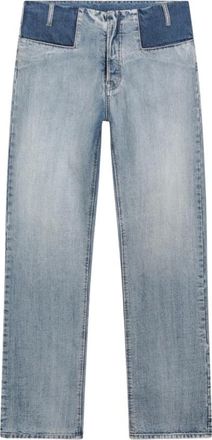 Maison Margiela Jeans, Heren, Blauw, W32, Waistless Broeken