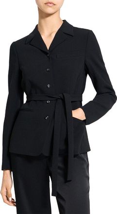 Theory Admiral Crepe Tie Waist Jacket