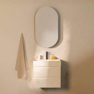 Sklum Sklum - Conjunto De Mueble De Ba&ntilde;o En Madera Y Chapa De Fresno Con Lavabo Integrado Ona