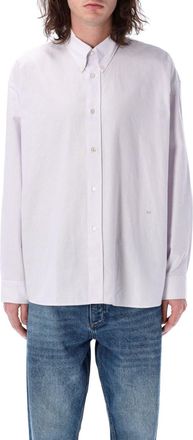 STUDIO NICHOLSON Lilac Striped Shirt