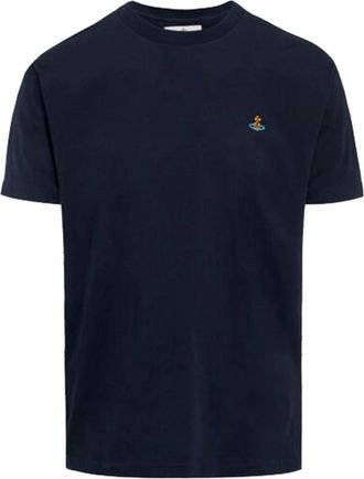 Vivienne Westwood Oversized Tee Multicolor Orb - Dames - T-shirts - Zwart - M - Katoen - Tops