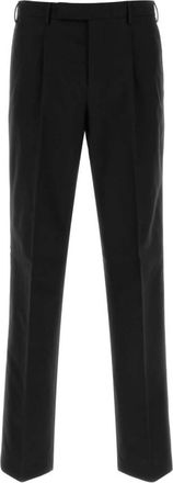 Pantaloni Torino Black Tailored Pleated Pants