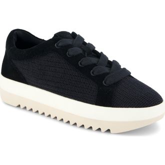 Toms Rea Platform Sneaker in Black at Nordstrom, Size 9.5