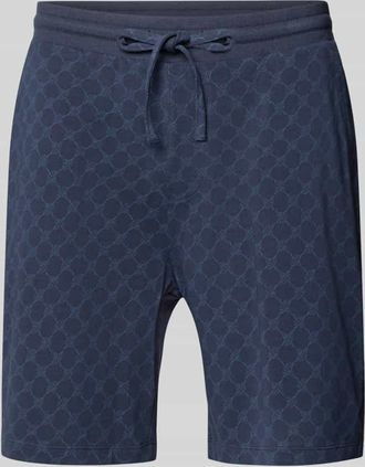 Joop Shorts aus Baumwolle mit Logo-Muster in Marine, Gr&ouml;&szlig;e XXL