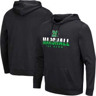 Colosseum Mens Colosseum Black Marshall Thundering Herd Lantern Pullover Hoodie at Nordstrom, Size Medium
