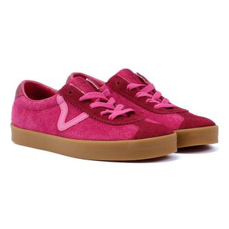 Vans Sport Laag Su&egrave;de Damestrainers Fushsia