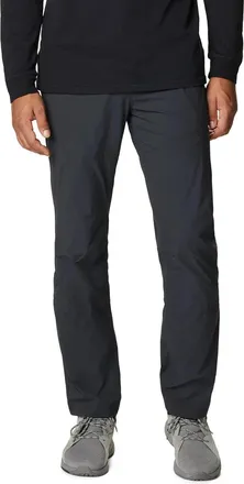 Mountain Hardwear Mens Mountain Hardwear Basin Trek Pants Black Flat Front Straight Leg JZZ482