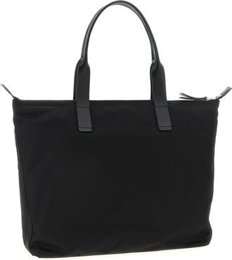 Dolce & Gabbana Mens Nylon With Leather Trim Tote Black Polyamide Acrylic