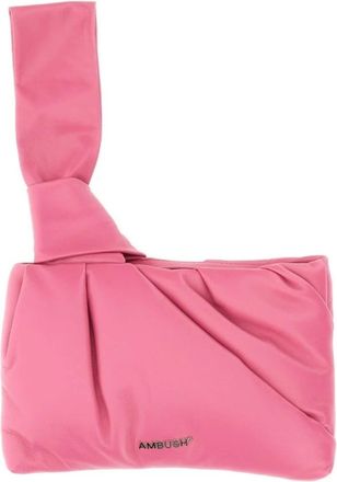AMBUSH Twisted Knot Handle Zip C - Dames - Clutches - Roze - ONE Size - Tassen