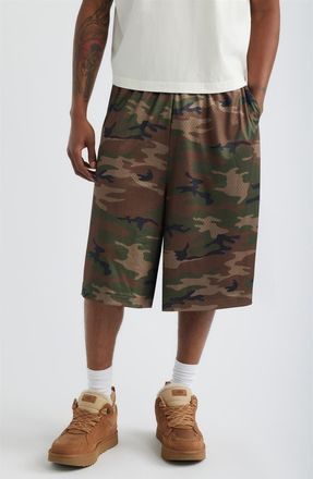 Elwood Baggy Mesh Shorts in Camo at Nordstrom, Size Xx-Large