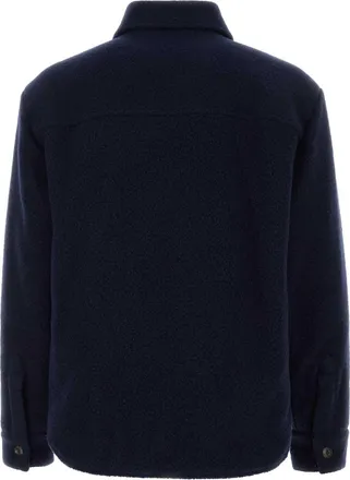 Fay Mens Archive Jacket Navy Wool Nylon