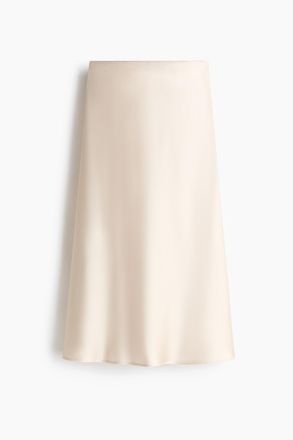 H&M Midijupe - Hellbeige