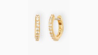 Kate Spade New York Tiny Twinkles Pav&eacute; Mini Hoops