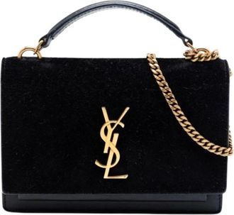 Saint Laurent Pre-owned Suede Satchel - - Pre-owned - Donna - Nero - ONE SIZE