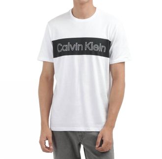 Calvin Klein Iconic Block Logo T-Shirt In White