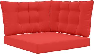 vidaXL Coj&iacute;n Para Sof&aacute; De Exterior Poli&eacute;ster Rojo 68,5 X 68,5 Cm Vidaxl