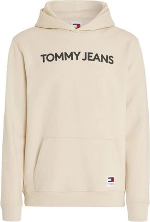 Tommy Hilfiger Klassiek Sweatshirt Statement Fashion - Heren - Hoodies - Beige - 2XL - Katoen - Hoodies & sweatvesten