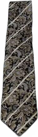 Stefano Ricci Mens Classic Silk Tie In Brown Paisley