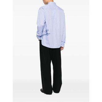 Jacquemus Striped Cotton Shirt - Blue