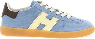 Hogan Blue Calfskin Womens Sneakers