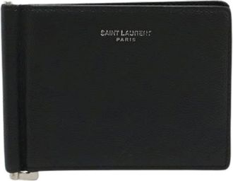 Saint Laurent Pre-owned Wallets, female, Black, Size: ONE SIZE Pre-owned Leather wallets