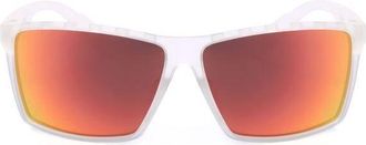 adidas Mens White Rectangular Sunglasses SP0010-91Q-3